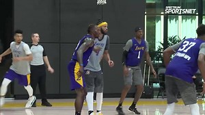 7.2K views · 306 reactions | JaVale McGee talks with Mike Bresnahan about the physicality of the early practices and how he's meshing with Anthony Davis & Dwight Howard. #Lakers | Spectrum SportsNet | Facebook