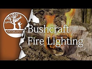 Bushcraft Fire Lighting Flint & Steel, Fire Piston, Ferro Rod & Bow Drill
