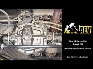 Differential Service + AEV Differential Cover Kit Install on a Colorado ZR2 Bison