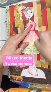 This Paper Doll Collage Technique Is Genius #papercrafts #mixedmedia #craft