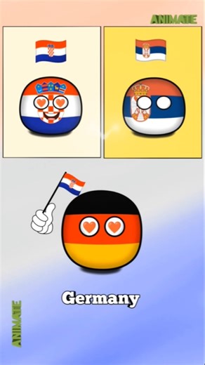 Choose: Croatia or Serbia? #countryballs #edit