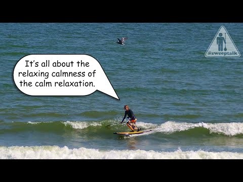 Relaxing SUP Surf Session with Ocean Sounds | Sweep Talk 523 | Live Mic SUP