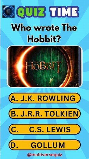 Who wrote The Hobbit? General Knowledge Quiz Questions