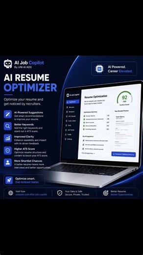 AI Resume Optimizer | Improve ATS Score & Get More Job Interviews | AI Job Copilot