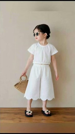 Beautiful White Embroidered Kids Outfit ✨ | Handmade Sewing | Toddler Fashion | DIY Stitching