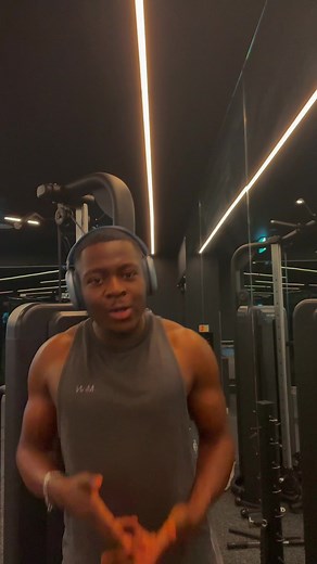 Casual Gym Workout with Music and Hand Gestures