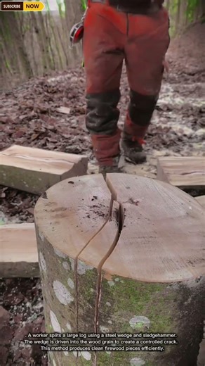 Efficient Log Splitting Using a Sledgehammer and Wedge