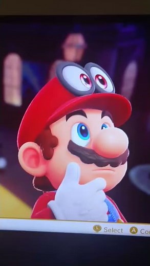 What Mario sounds like in the pause menu [Super Mario Odyssey]