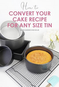 How to Convert your cake recipes for any size cake tin or cake pan