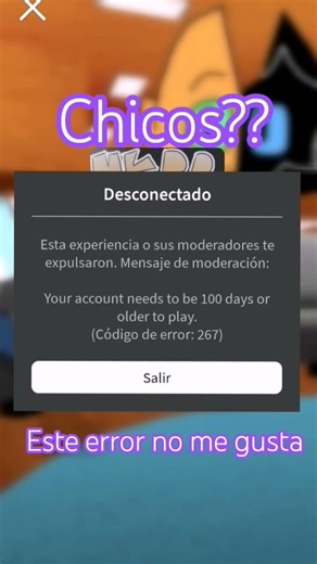 el codigo de error 267😱 #error #robloxerror267