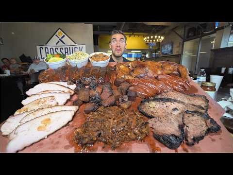 “YOU CAN’T EAT THAT” THE BIGGEST BBQ PLATTER CHALLENGE IN DALLAS TEXAS ! Joel Hansen