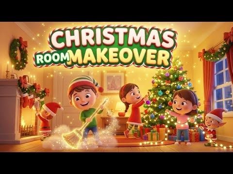 Christmas Room Makeover – Clean & Decorate With Santa’s Helpers!