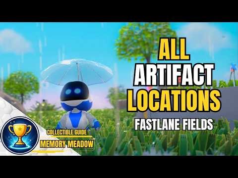 ASTRO's PLAYROOM - All Artifact Collectible Locations - Memory Meadow - Fastlane Fields PS5
