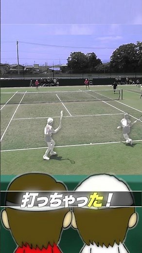 ネットに••。#中学女子ソフトテニス