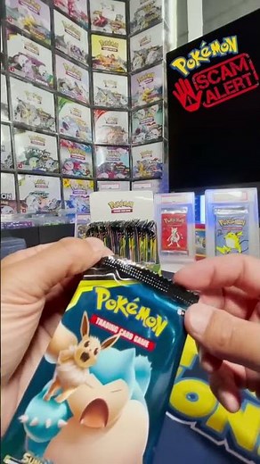SCAM - Fake Pokemon Booster Box (Signs it’s NOT Real) #shorts