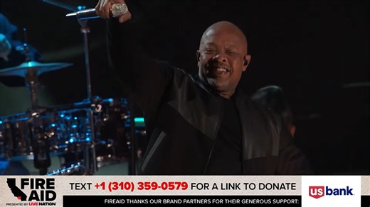 Dr. Dre Joins Anderson .Paak at L.A.'s FireAid Benefit Concert
