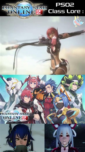 NGS vs PSO2 Classes Lore [PSO2NGS] #phantasystaronline2newgenesis #shorts