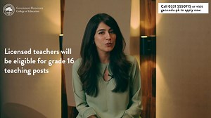 Syra Yousuf presents a full career path for Intermediate and A-level qualified girls from Karachi in this video. Students will first get a world class Bachelor of Education degree, followed by a job at a transformed public school, which can also be converted into a Grade-16 government teacher post upon clearing the teaching licensing test (for B.Ed. graduates only). Starting pay would be equivalent to that of a banker, lawyer or engineer! Last date to apply is 8th July, 2023. To apply, visit www