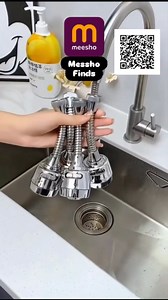 108K views · 597 reactions | Screenshot & Scan QR Code On Messho App or Comment "link" Video Credit:- @homeyfindscart Product:- @meeshoapp Product Name:- 360° Tap #explorepage #meesho #meeshofinds #messhohaul #tap #360º #accesorios #trending #viral It's Useful? | Tap Finds | Facebook