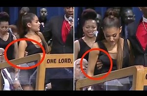 Ariana Grande se fait toucher les seins aux funérailles d'Aretha Franklin