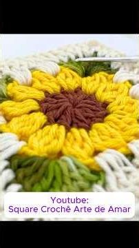 Um Quadradinho de CROCHÊ por Dia – Terapia em Fios #squarecrochêartedeamar #crochet #squaredecrochê