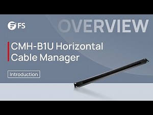 How to Use 1U Horizontal Cable Manager with Brush Strip | FS