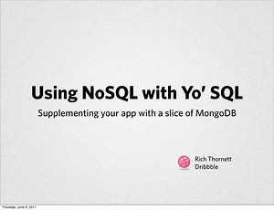 Using NoSQL with Yo' SQL