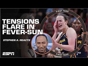 Stephen A. & Monica McNutt see NO ISSUE with the Fever vs. Sun techs and ejections?! | First Take