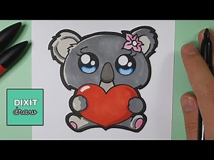 WIE ZEICHNET MAN EINEN NIEDLICHEN KOALA - KAWAII KOALA DRAWING
