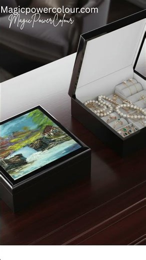 Cabin Waterfall Jewelry Box