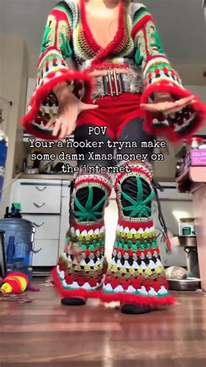 🌟Starlily Creations Crochet | Crochet Patterns & tutorials 💫 on Instagram: "All I want for XMAS is… FELIZ NAVI DOLLARS Lmao this mashup tho is 🔥🔥🔥 since this crochet outfit I made is going viral, I decided to post it again😅 this time on manifesting hundred dollar bills, tik tok restricted my Azz but I’m gonna go harder anydamn way lol 🤣💴🎉 Going into 2026 manifesting with all I got lmao thank you @imsadalex for creating this jingle it’s the best thing on the internet rt now 🌟🤑😂🧶🥳"