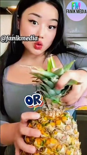 cara mudah makan nanas 🍍 #beritaunik #faktaunik #infounik #fanikmedia