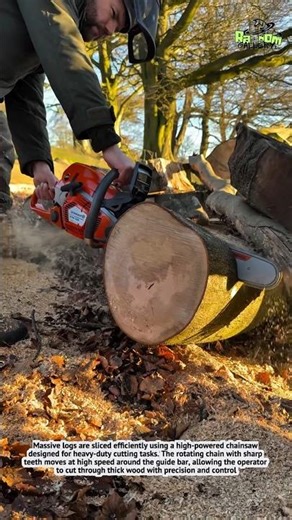 Extreme Chainsaw Cutting Skill – Powerful Wood Cutting Process Satisfying to See!