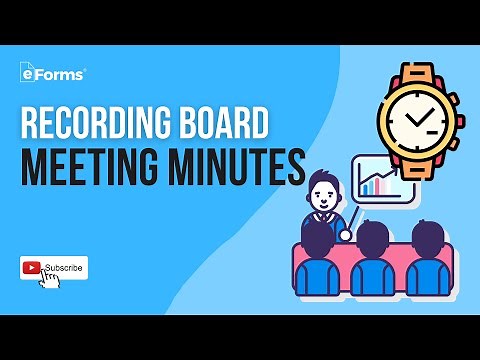 Recording Board Meeting Minutes