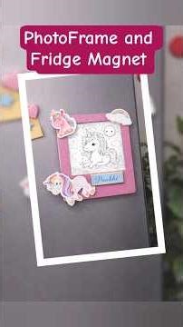 ✨ “Normal fridge magnet ya cute photoframe 🦄💖”Turn simple moments into memories #fridgemagnet