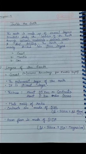class 7 geography chapter 2 Inside our Earth Detail notes