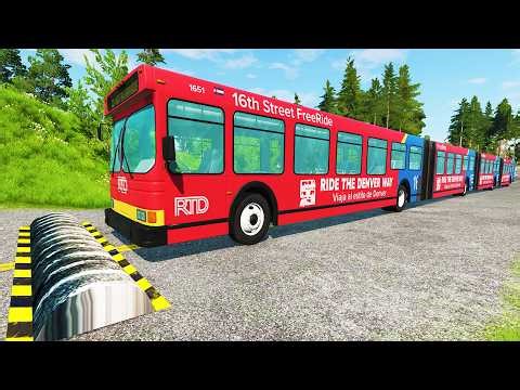 Bus Vs Speed Bumps #2 - BeamNG.Drive