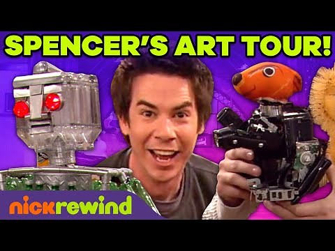 Every Weird Spencer Art Creation Ever! 🤖🔨 | iCarly