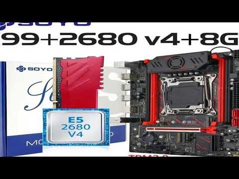 #Gaming Motherboard Set SOYO X99 C612chip with Intel Xeon E5 2680 V4 CPU DDR4 8G*1 2133MHz RAM Comp