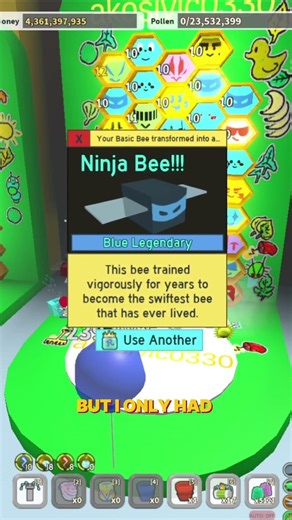 Getting Gifted Basic Bee #roblox #beesmas #gaming #games