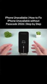 iPhone Unavailable | How to Fix iPhone Unavailable without Passcode 2026 | Step by Step #iphone