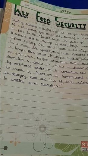 9th S.St Project file Topic- Food Security #study #school #project #projectfile #cbse #class10