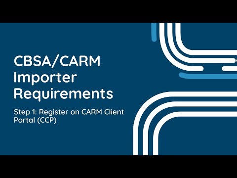 CARM - Step 1: Register on CARM Client Portal