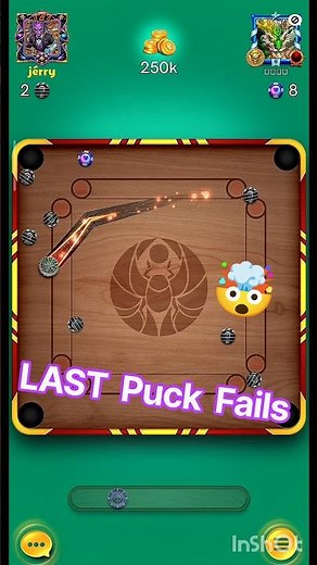 Last Puck Fails 🤯 Epic Carrom Pool Match 💥