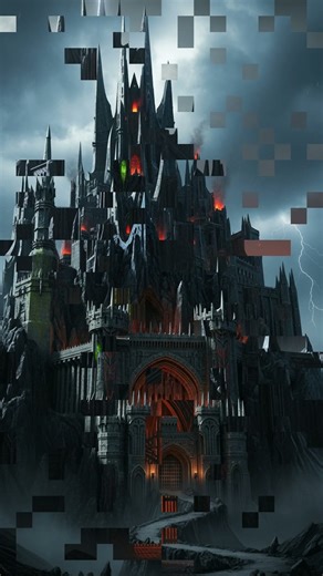 Dark Fortress in LOTR | Mordor Inspired Architecture