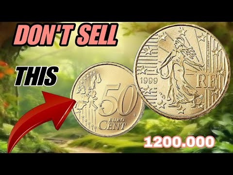 50euro cent coin 1999 France historical and rare significant valueable coin