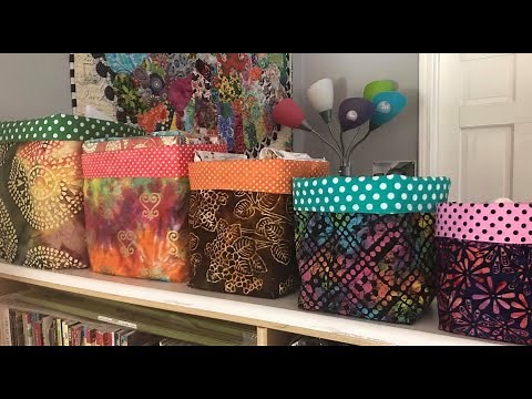 Beginner Bucket Basket Boxed Bag Tutorial
