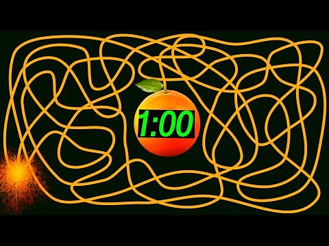 1 Minute Countdown Timer Explosion (ORANGE)🍊🍊💥💥 | 1 Minute Timer Countdown | 1 Minute Bomb Timer🍊💥