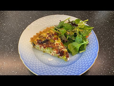 Tærte med porre og bacon