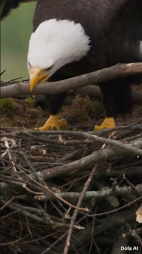 Watch a Bald Eagle Build Its Massive Nest From Scratch 🦅🪹 | Amazing Bird Behavior #animals #science